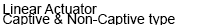 Electric Cylinder (Linear Actuator Types:Captive and Non-Captive)